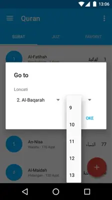 Quran android App screenshot 2